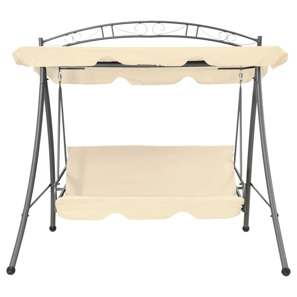 Outdoor Convertible Swing Bench With Canopy
