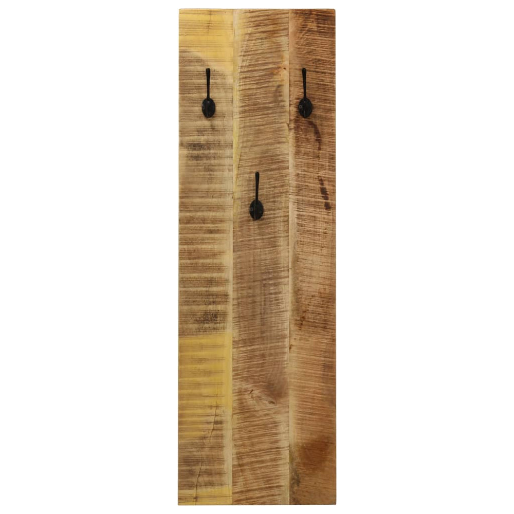 Wall-Mounted Coat Racks 2 Pcs Solid Mango Wood 14.2&quot;X43.3&quot;X1.2&quot;