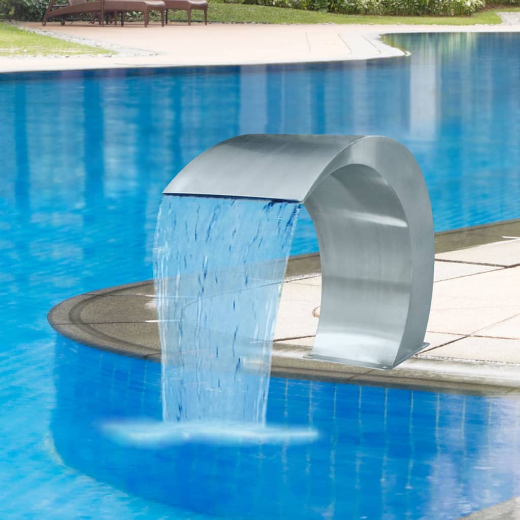 Garden Waterfall Pool Fountain Stainless Steel 17.7&quot; X 11.8&quot; X 23.6&quot;