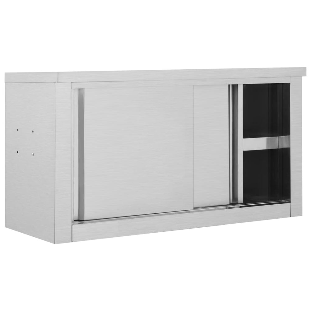 Kitchen Wall Cabinet With Sliding Doors Stainless Steel