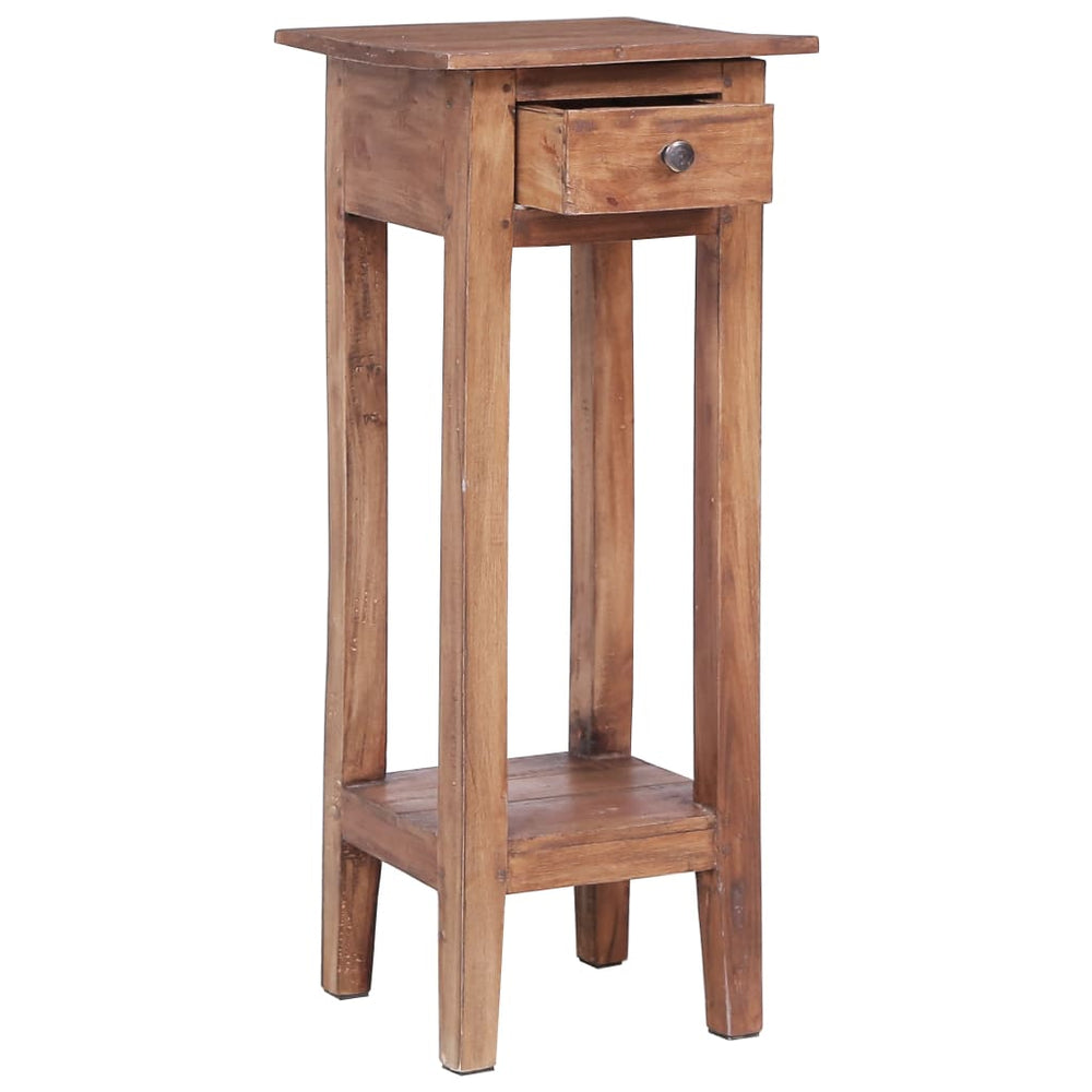 Plant Stand 11.8&quot;X11.8&quot;X29.5&quot; Solid Reclaimed Wood
