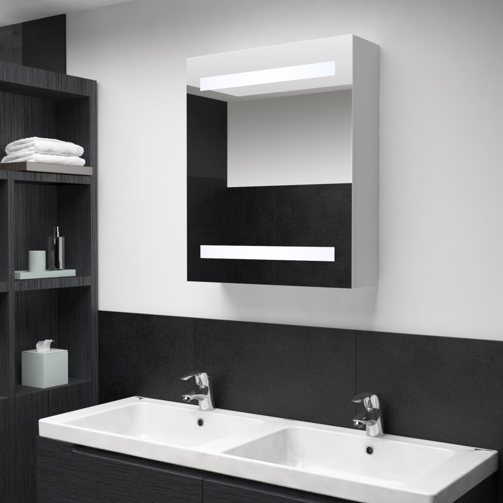Led Bathroom Mirror Cabinet 19.7&quot;X5.3&quot;X23.6&quot;