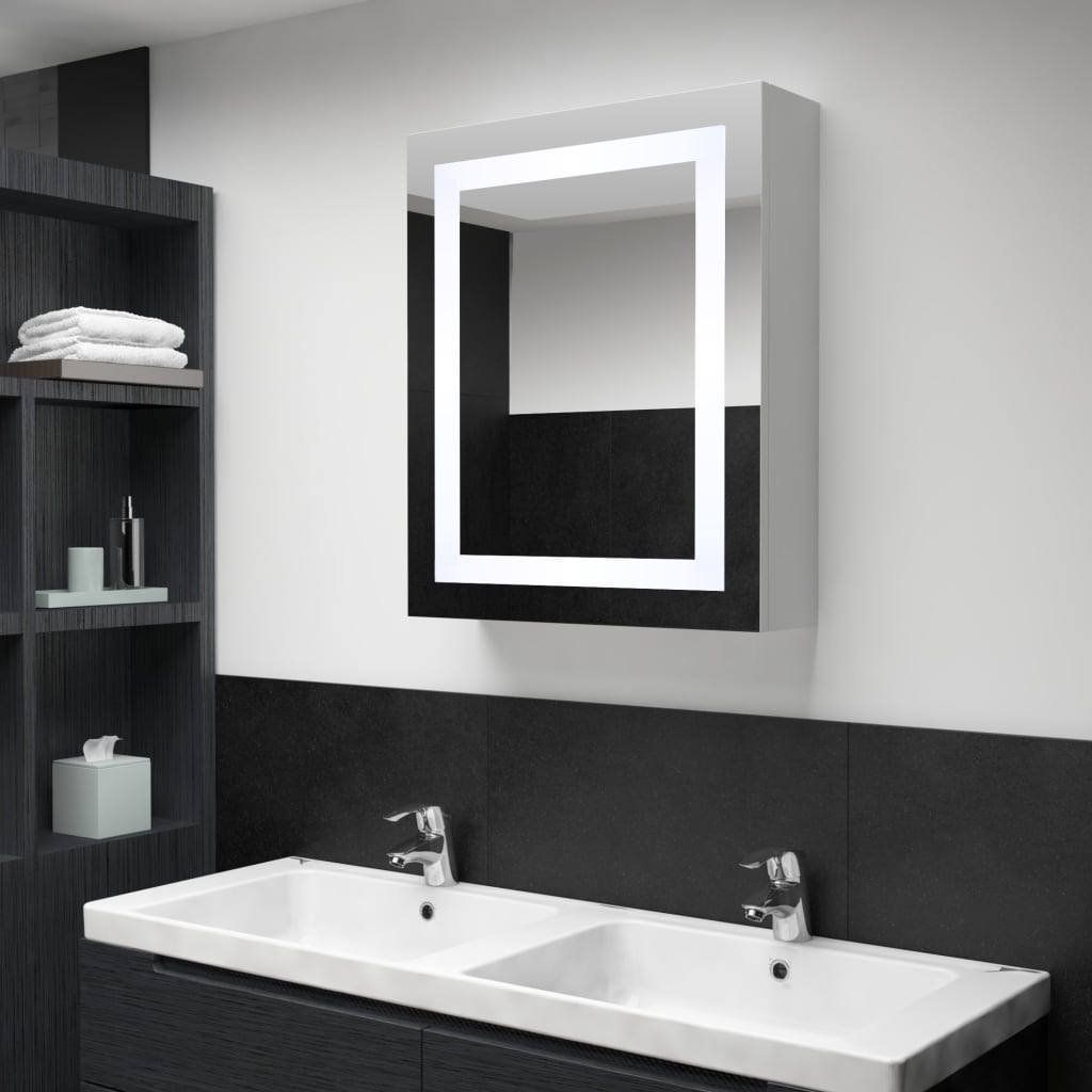 Led Bathroom Mirror Cabinet 19.7&quot;X5.1&quot;X27.6&quot;