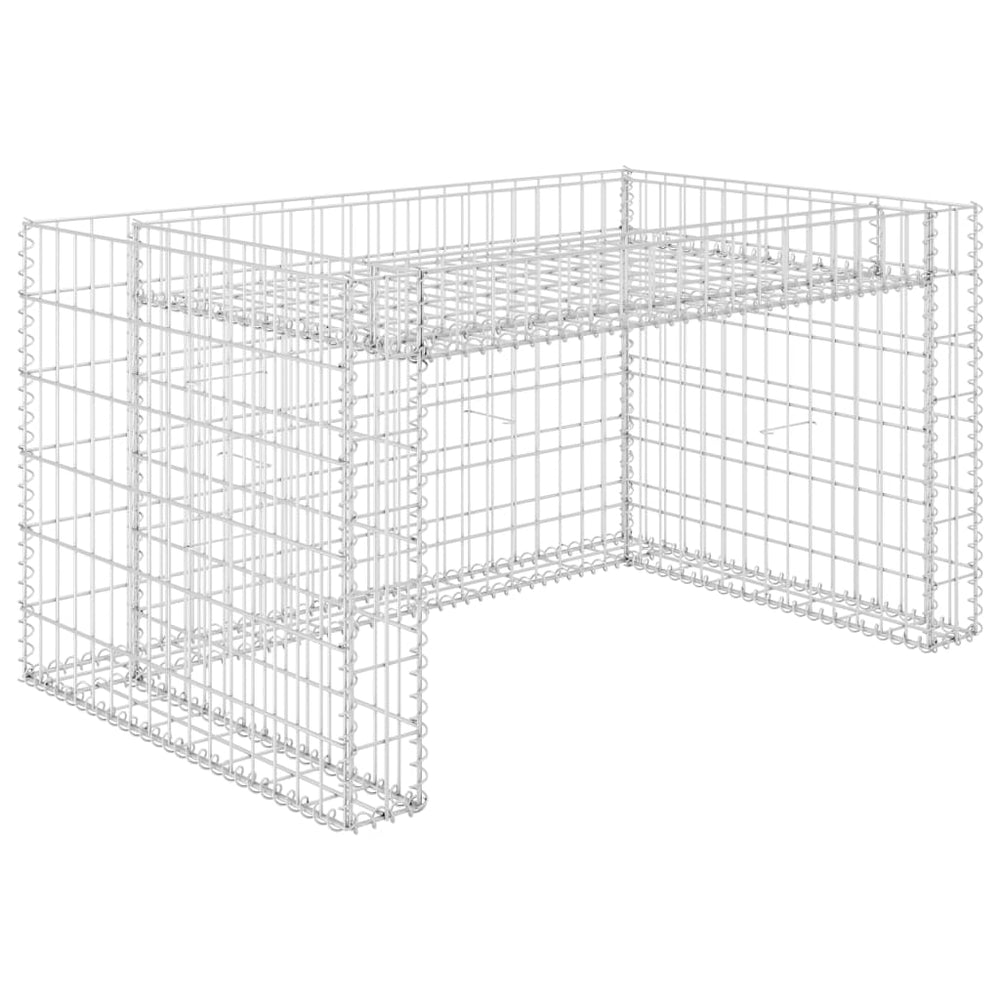 Lawn Mower Garage With Raised Bed 43.3&quot;X31.5&quot;X23.6&quot; Steel Wire