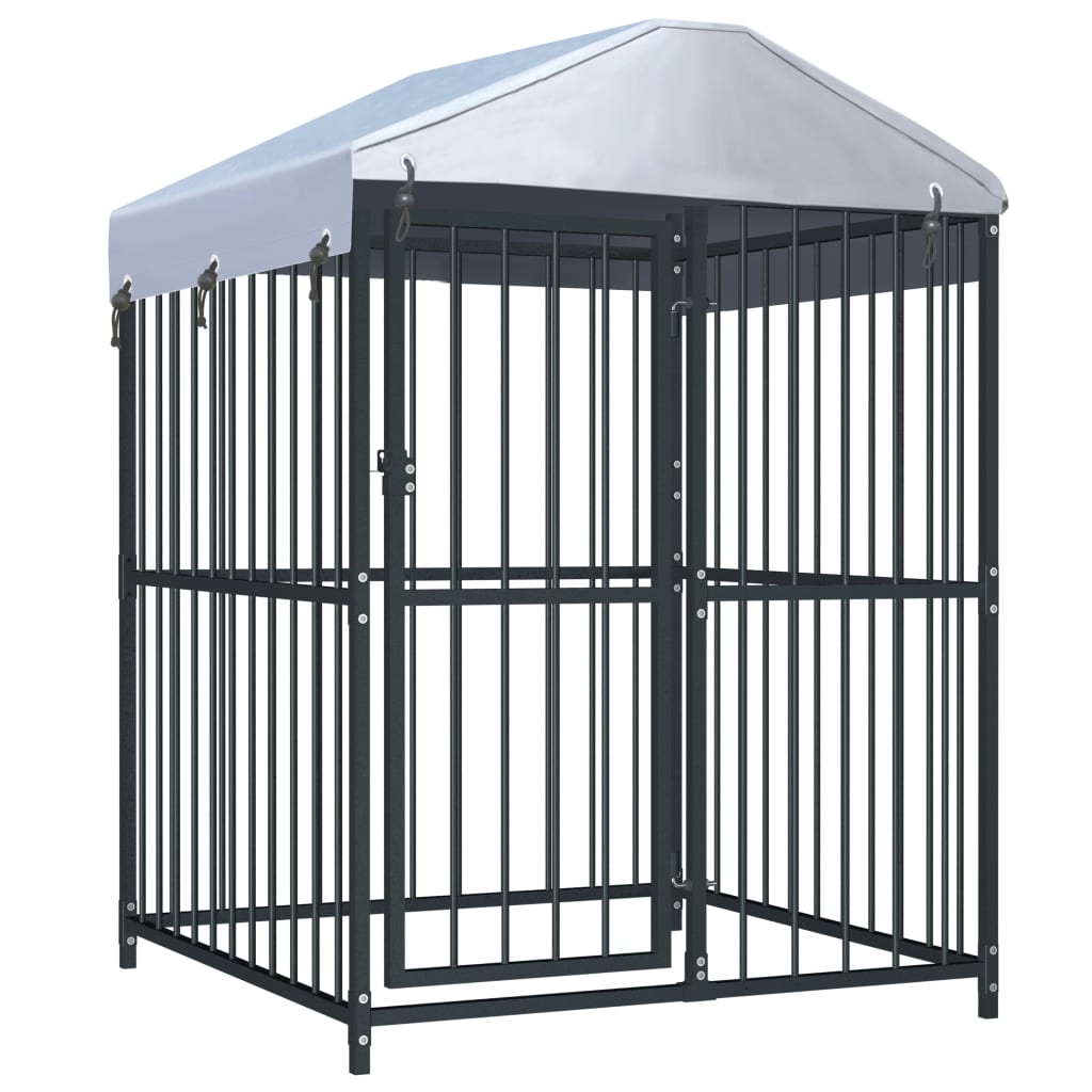 Outdoor Dog Kennel With Roof 47.2&quot;X47.2&quot;X59&quot;