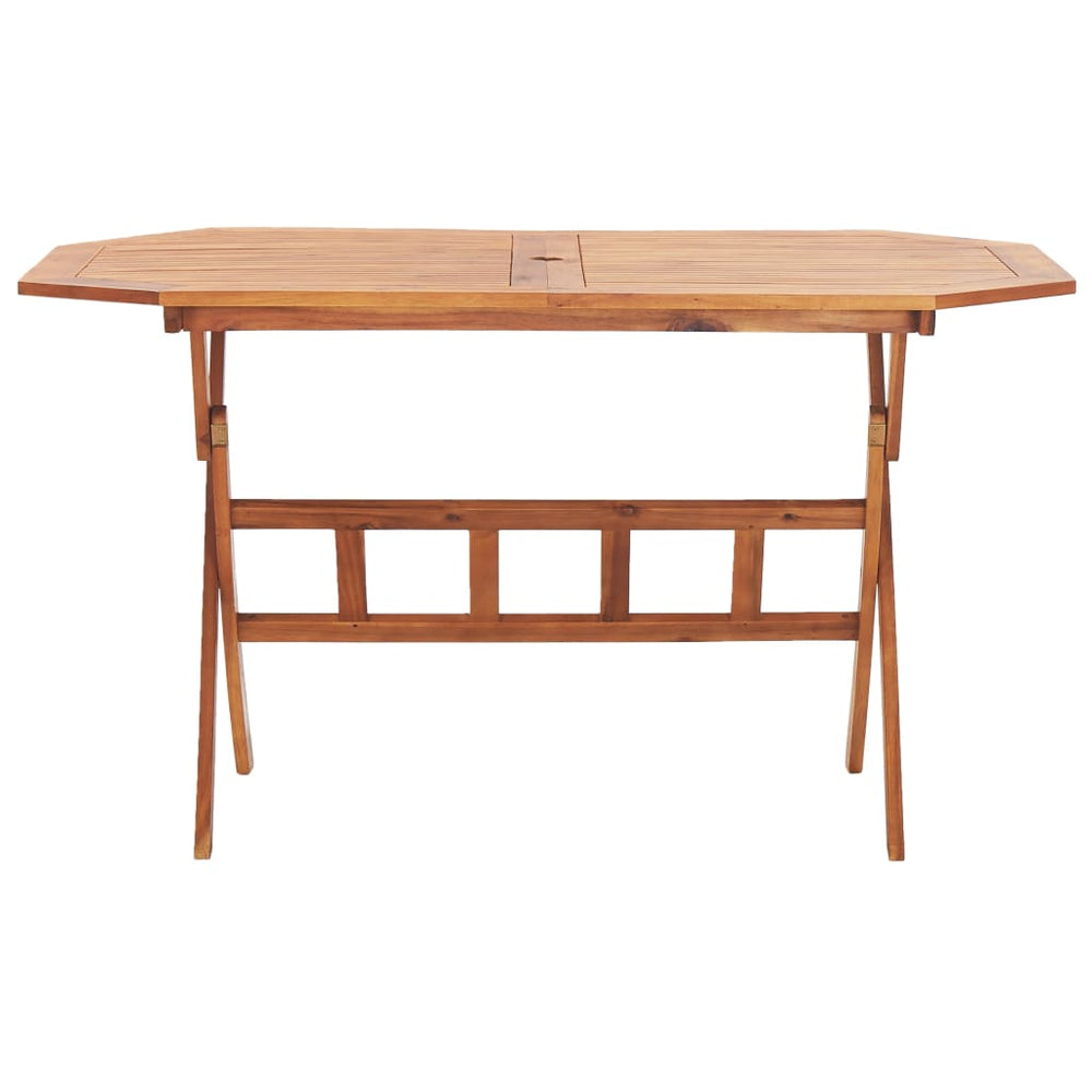 Folding Patio Table Solid Wood Acacia