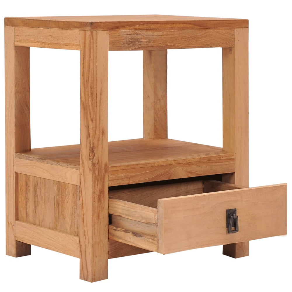Bedside Cabinet 15.7&quot;X11.8&quot;X19.7&quot; Solid Wood Teak
