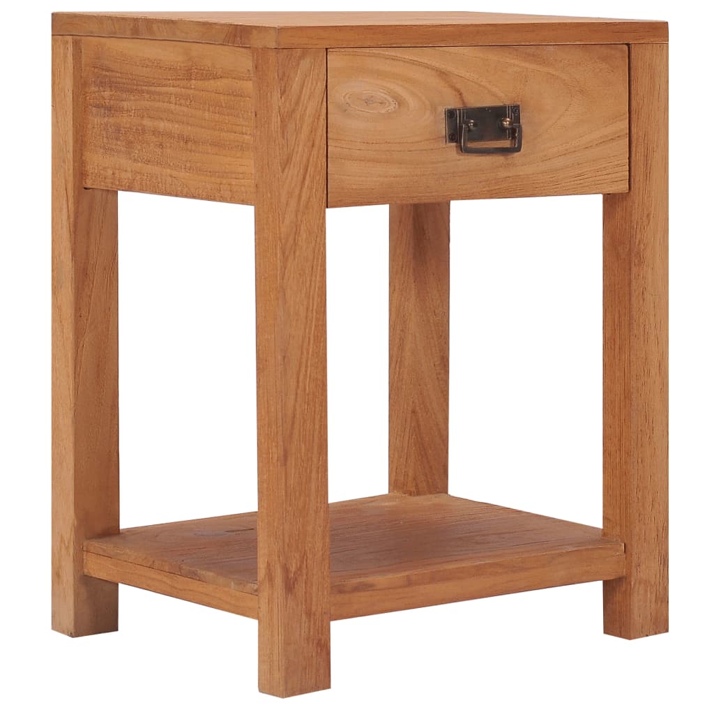 Bedside Cabinet 13.8&quot;X13.8&quot;X19.7&quot; Solid Wood Teak