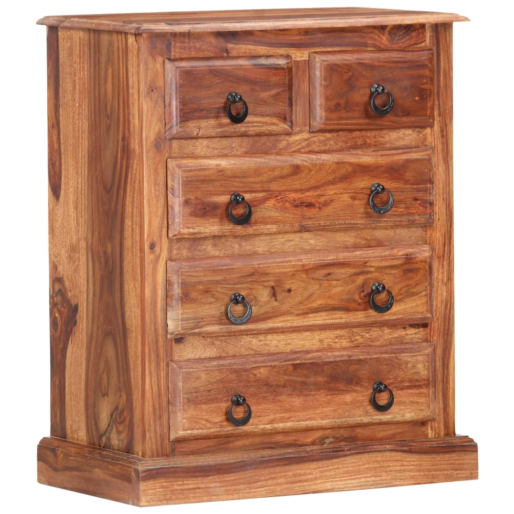 Drawer Cabinet 23.6&quot;X13.8&quot;X29.5&quot; Solid Sheesham Wood