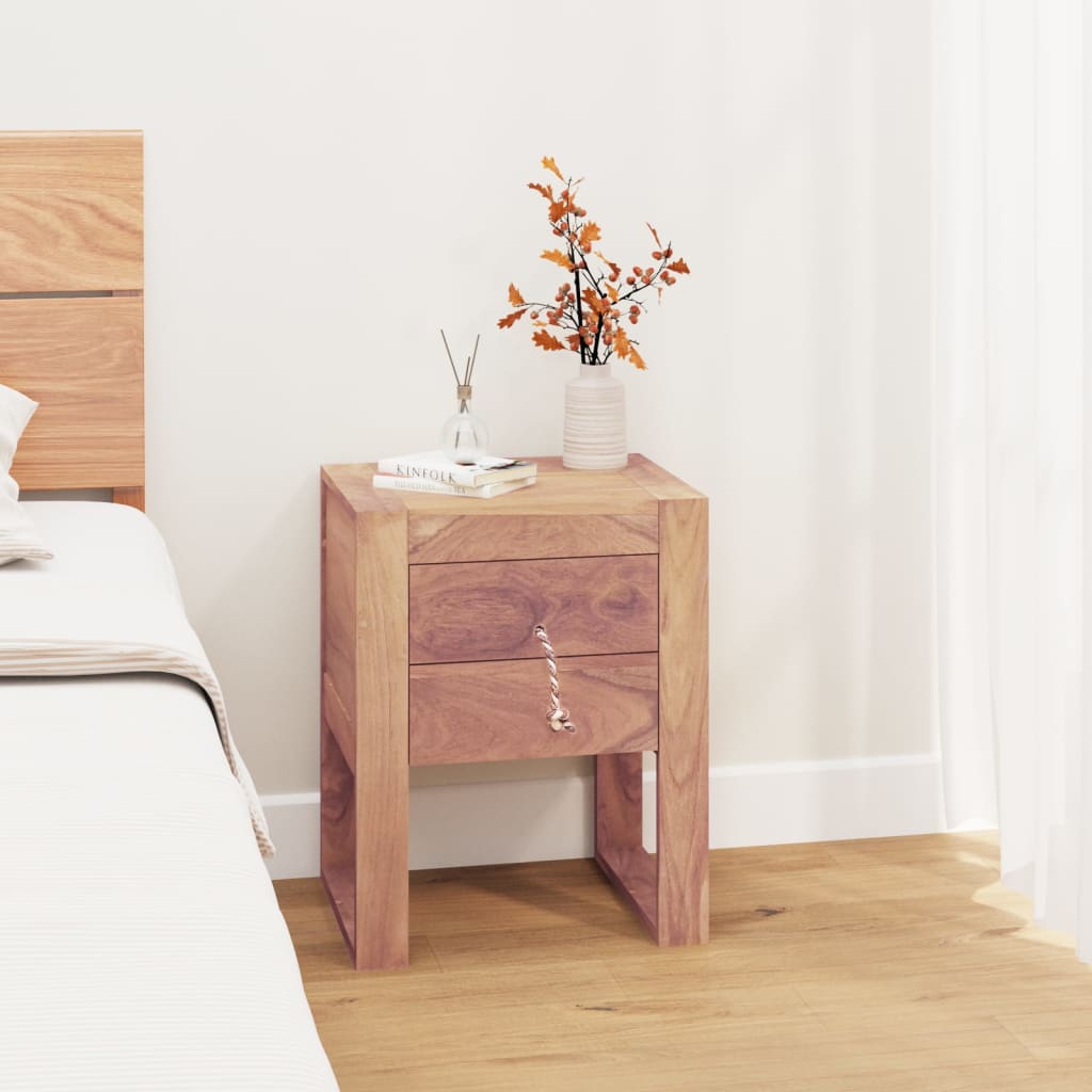 Bedside Cabinet 15.7&quot;X11.8&quot;X19.7&quot; Solid Teak Wood