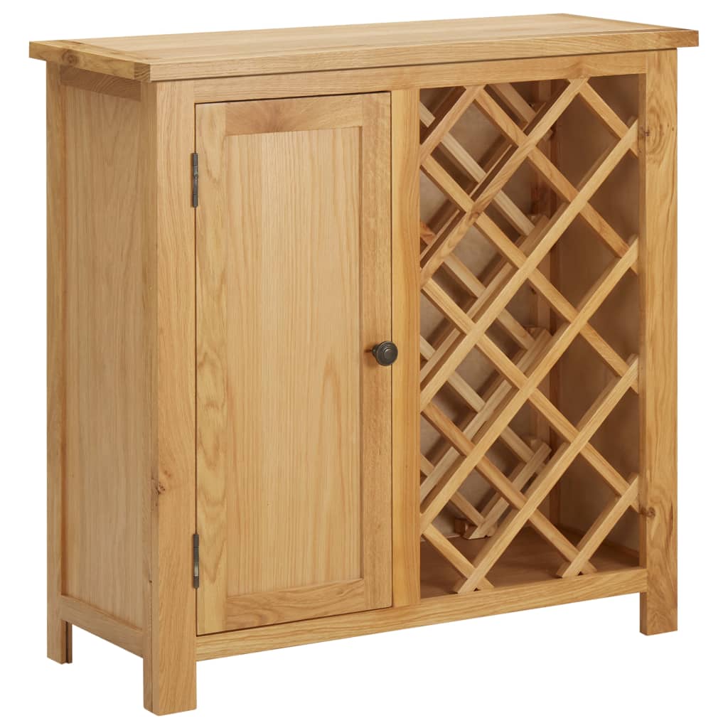 Wine Cabinet For Bottles 3.5&quot;X2.6&quot;X3.5&quot; Solid Oak Wood