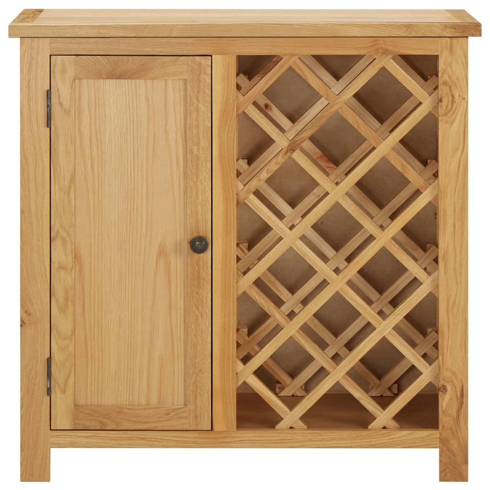 Wine Cabinet For Bottles 3.5&quot;X2.6&quot;X3.5&quot; Solid Oak Wood
