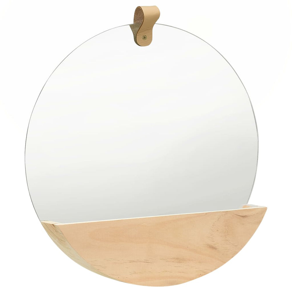 Wall Mirror Solid Pinewood 3.8&quot;