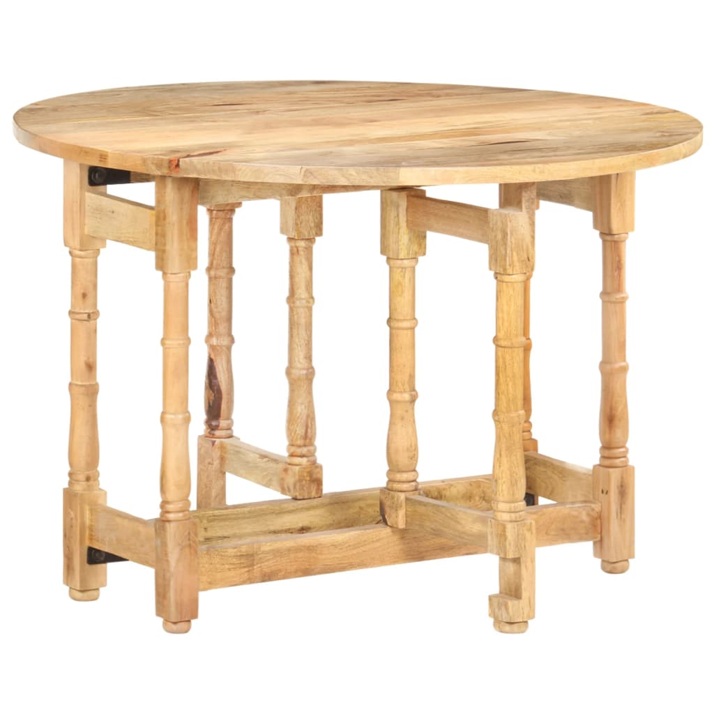 Dining Table Round 43.3&quot;X29.9&quot; Solid Mango Wood
