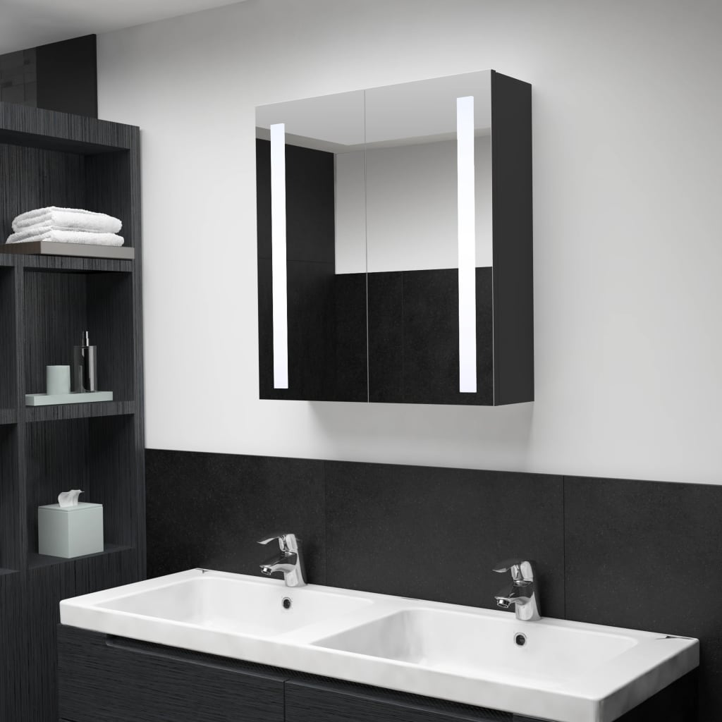Led Bathroom Mirror Cabinet 24.4&quot;X5.5&quot;X23.6&quot;