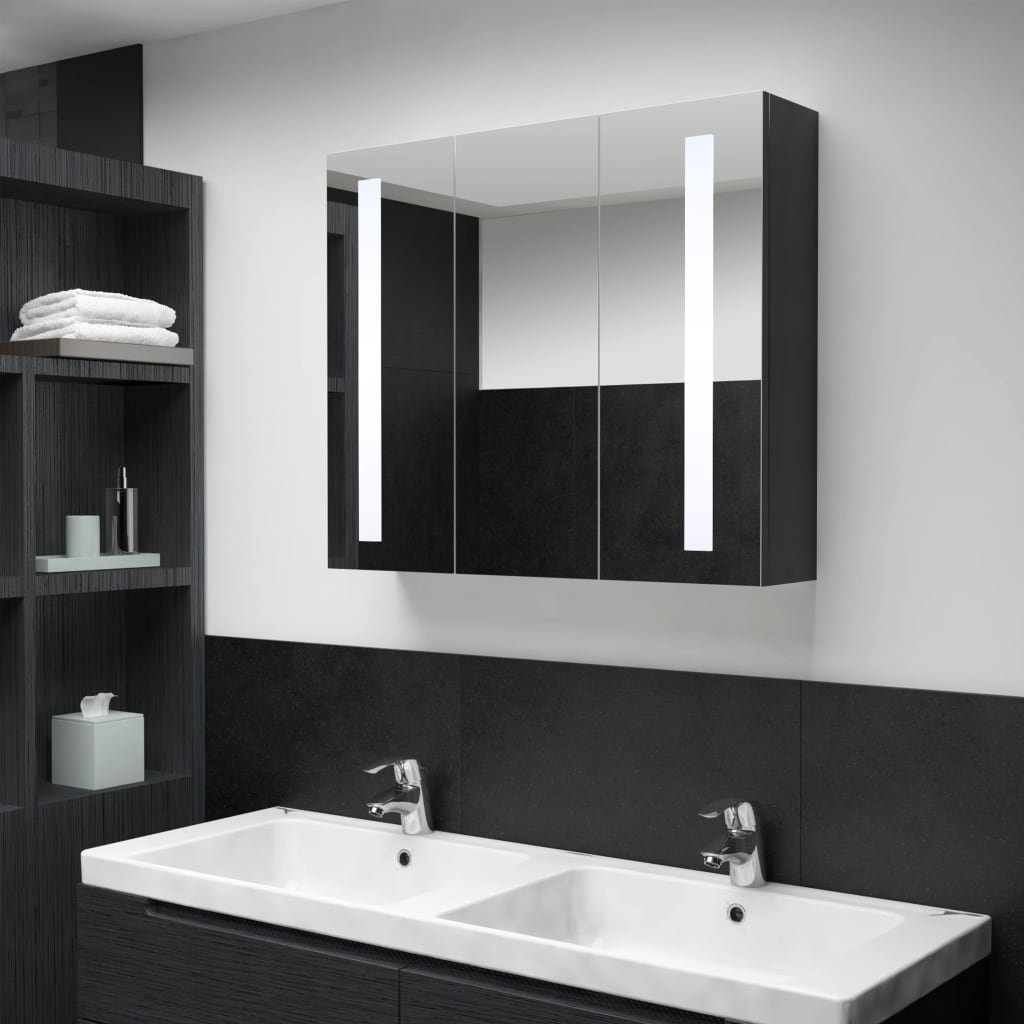 Led Bathroom Mirror Cabinet 35&quot;X5.5&quot;X24.4&quot;