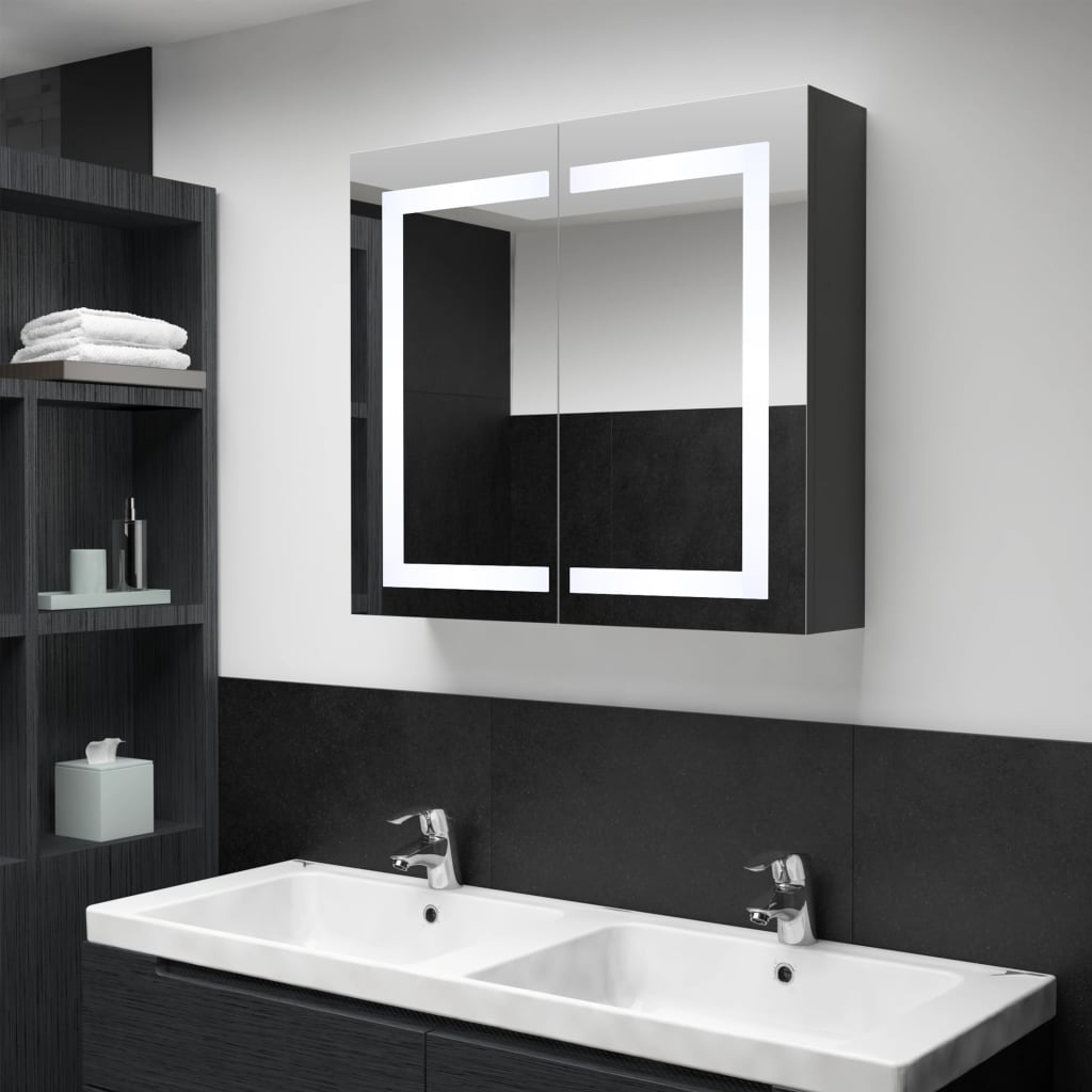 Led Bathroom Mirror Cabinet 31.5&quot;X4.8&quot;X26.8&quot;
