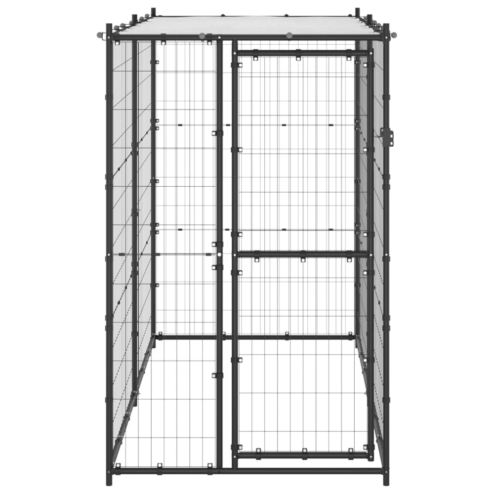 Outdoor Dog Kennel Steel With Roof