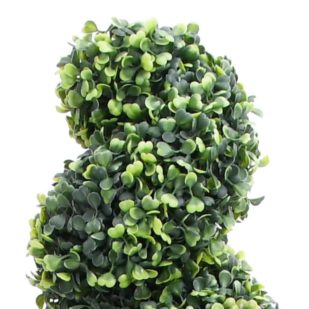 Artificial Boxwood Spiral Plant With Pot Green 39.4&quot;
