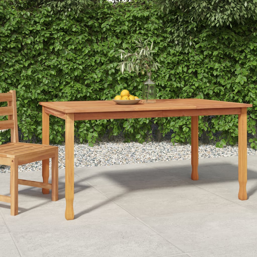 Patio Dining Table Solid Wood Teak
