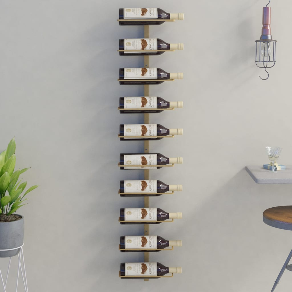 Wall-Mounted Wine Racks For 8 Bottles Pcs Iron
