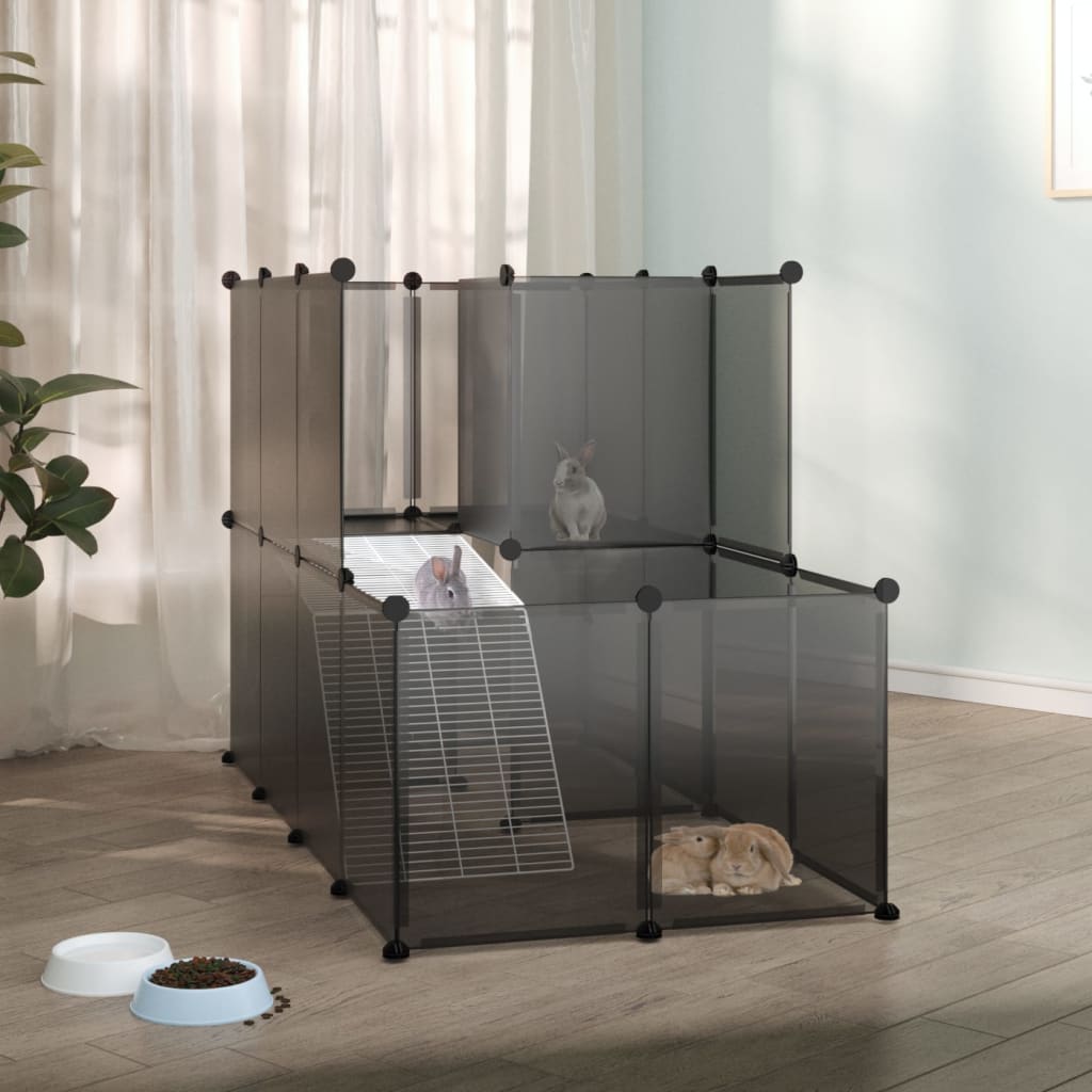 Small Animal Cage 55.9&quot;X29.1&quot;X36.6&quot; Pp And Steel