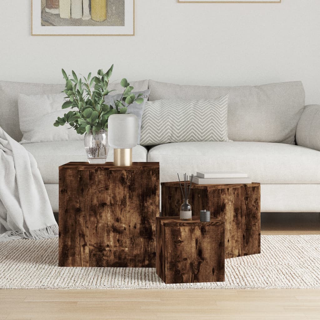 Side Tables Pcs Engineered Wood