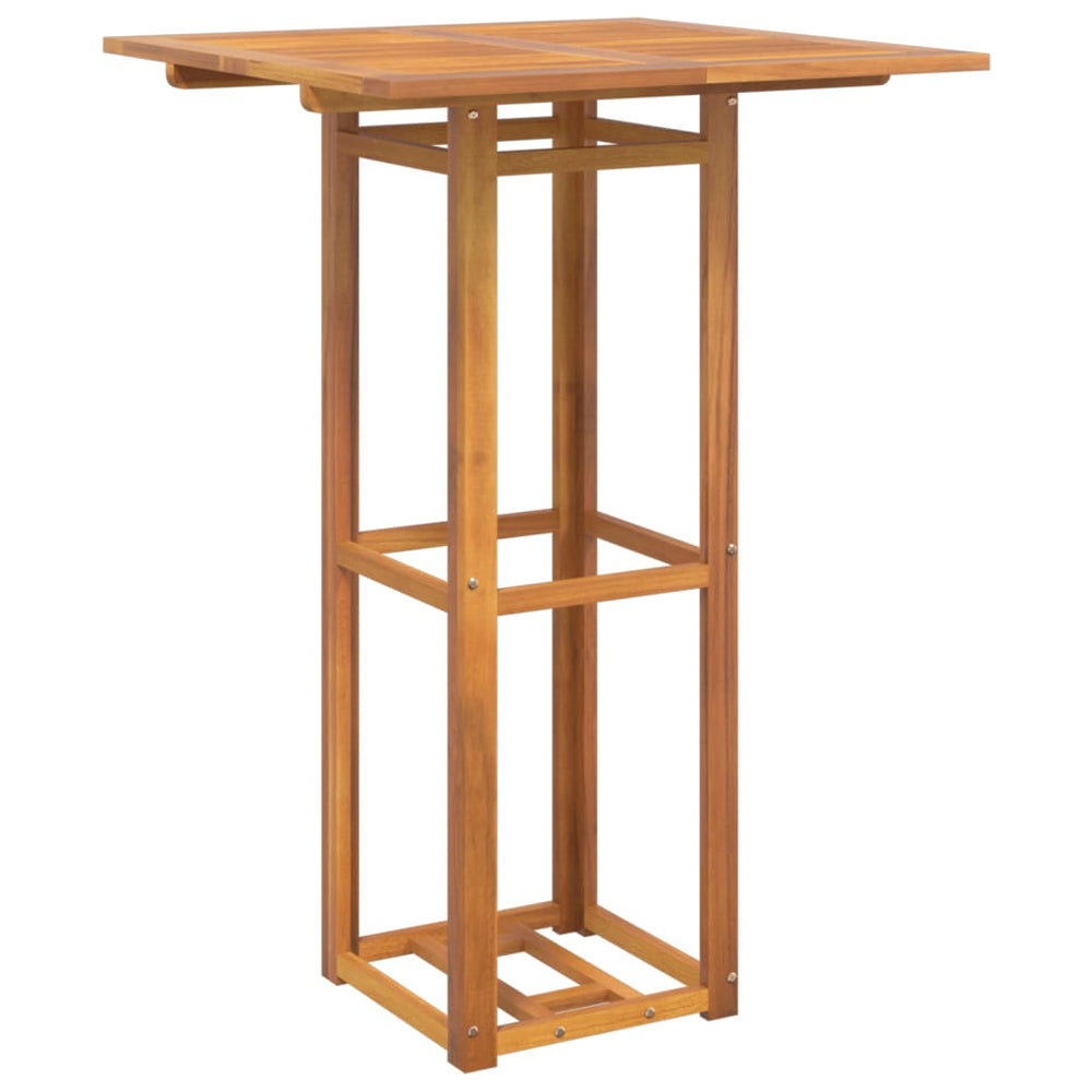 Bistro Table 29.5&quot;X29.5&quot;X43.3&quot; Solid Wood Acacia
