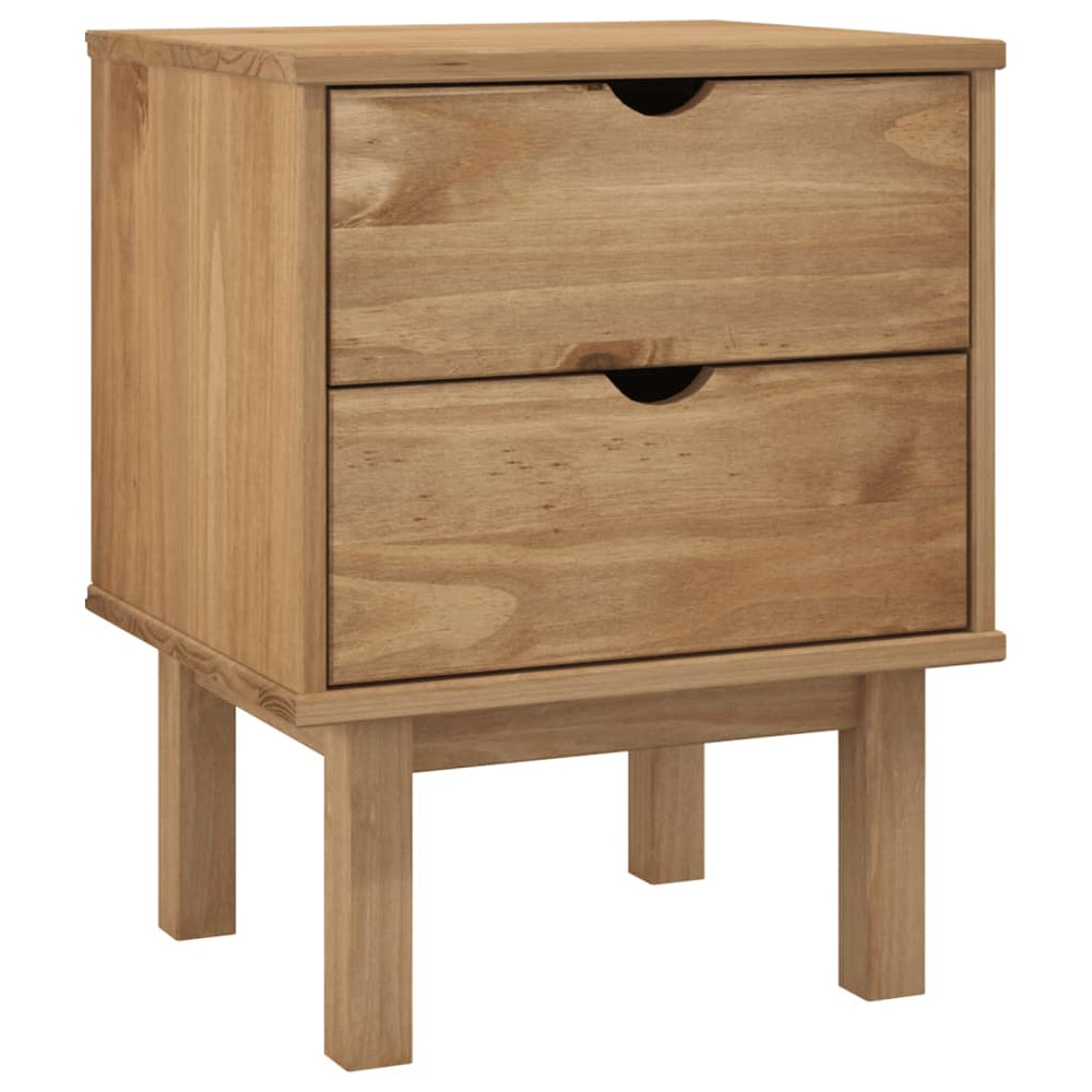 Bedside Cabinet Otta 7.7&quot;X5.4&quot;X22.4&quot; Solid Wood Pine