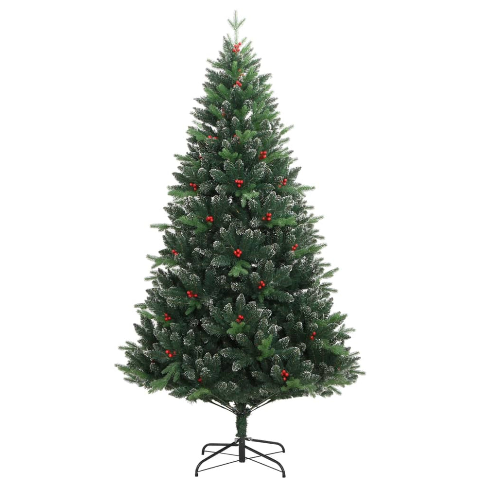 Artificial Hinged Christmas Tree With Red Berries