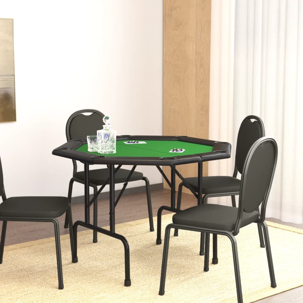 8-Player Folding Poker Table 42.5&quot;X42.5&quot;X29.5&quot;