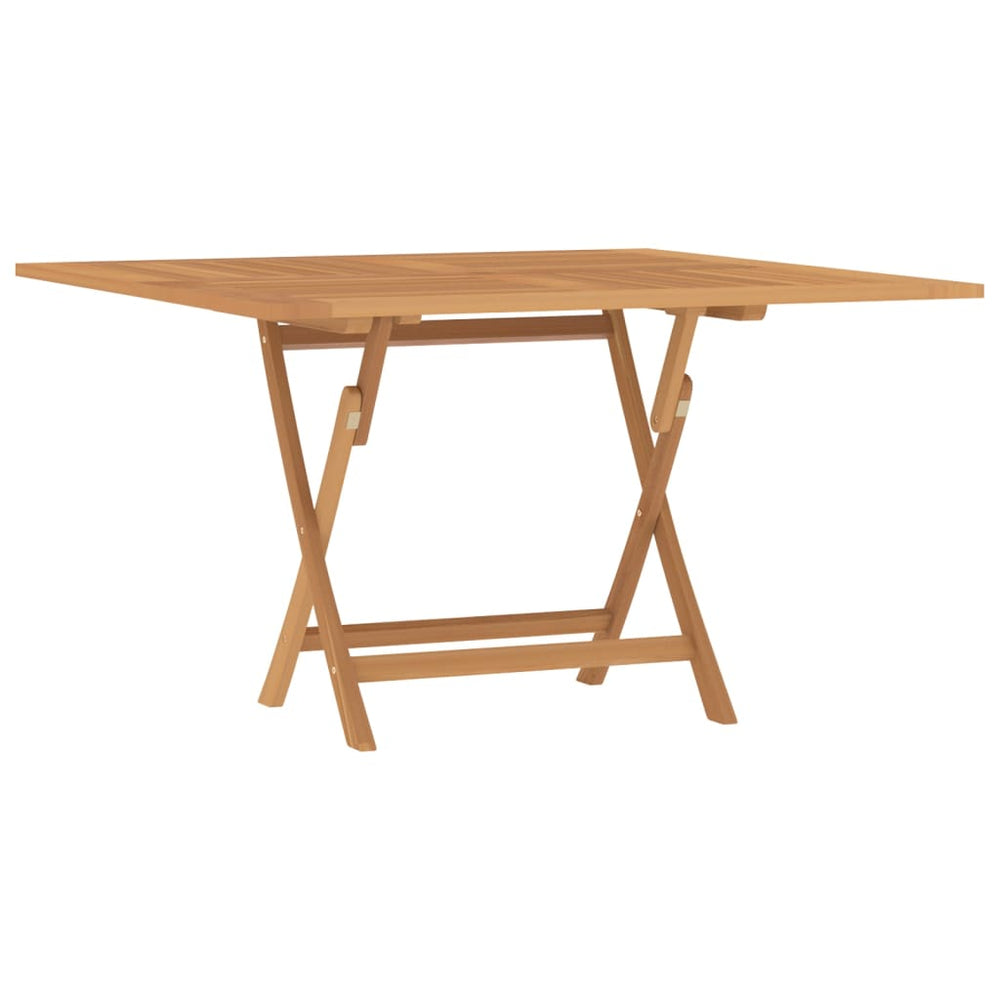 Folding Patio Table 47.2&quot;X47.2&quot;X29.5&quot; Solid Wood Teak