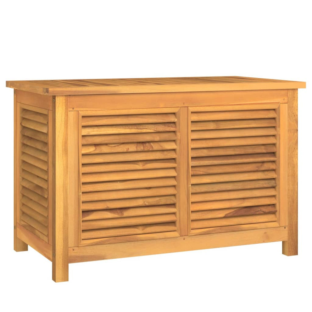 Patio Storage Box With Bag Solid Wood Teak