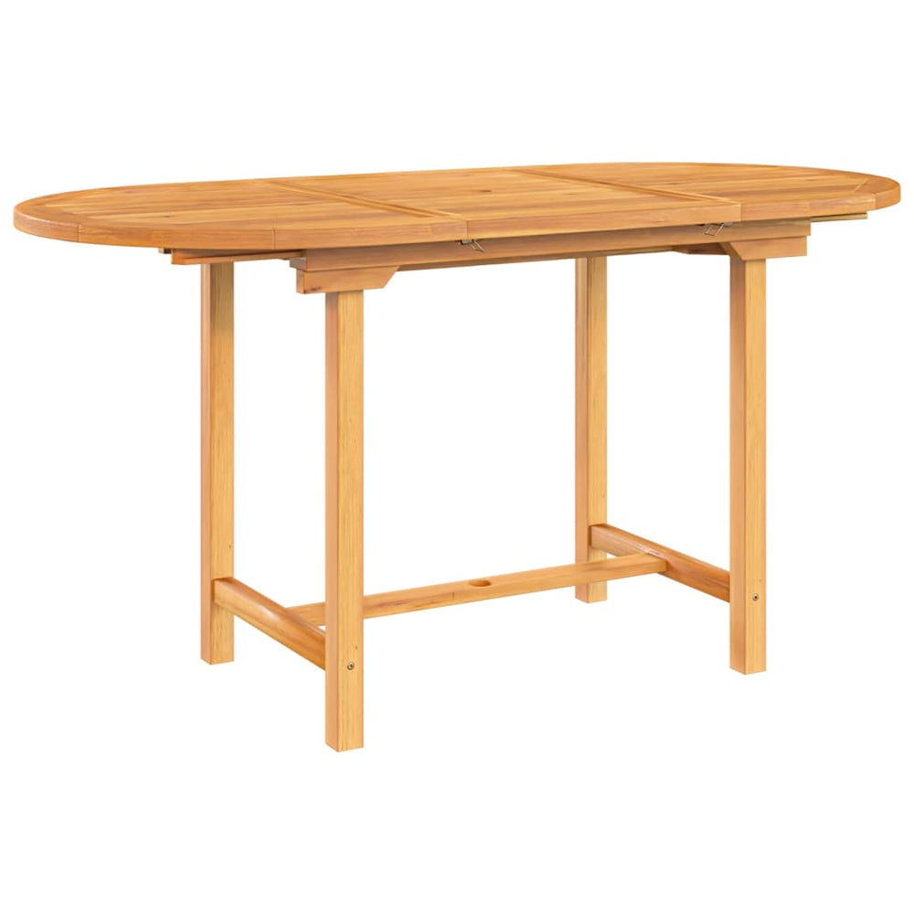 Extending Patio Table 43.3&quot;- Solid Wood Teak