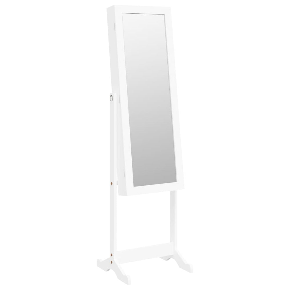 Mirror Jewellery Cabinet With Led Lights Free Standing