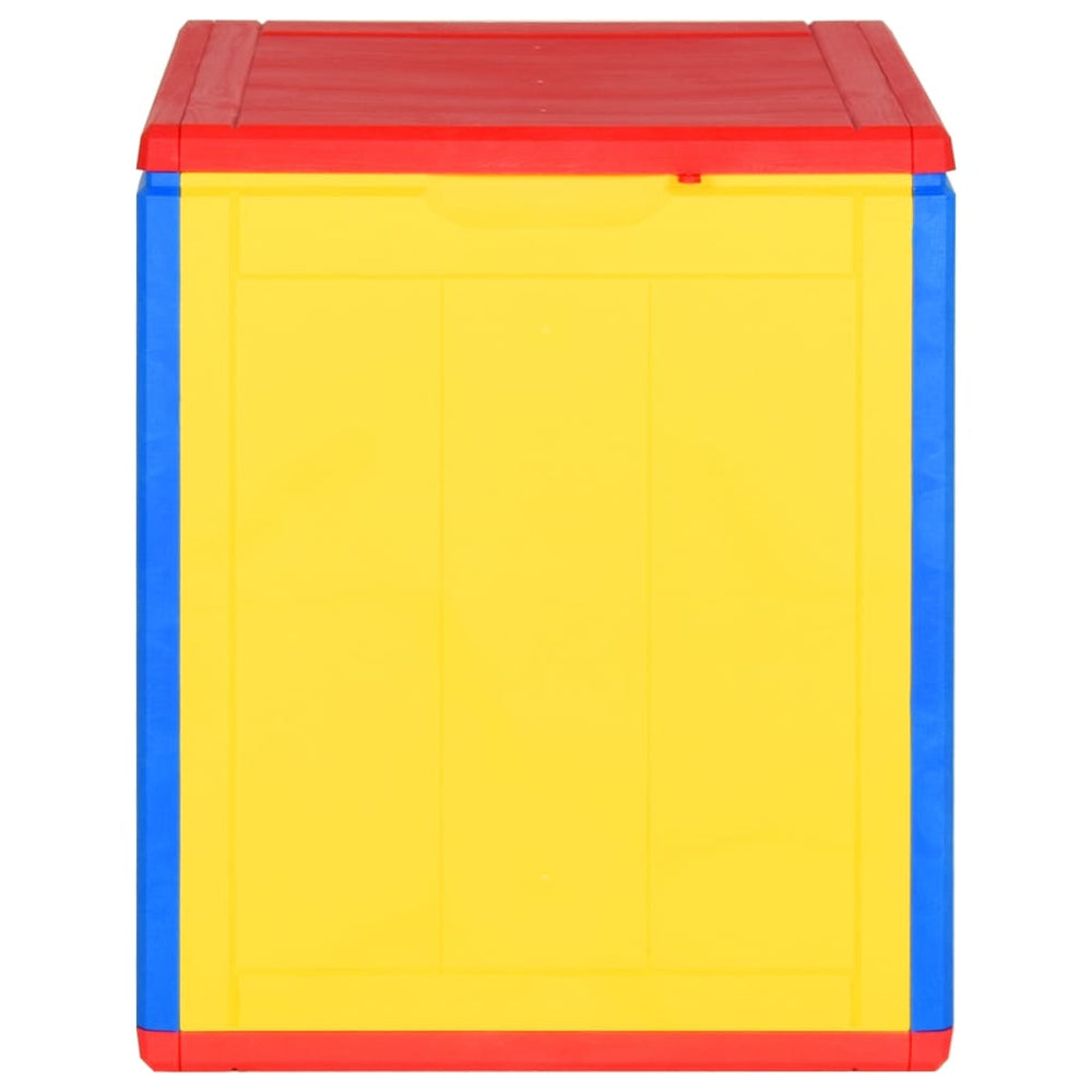 Patio Storage Box Colorful Pp Rattan 23.8 Gal