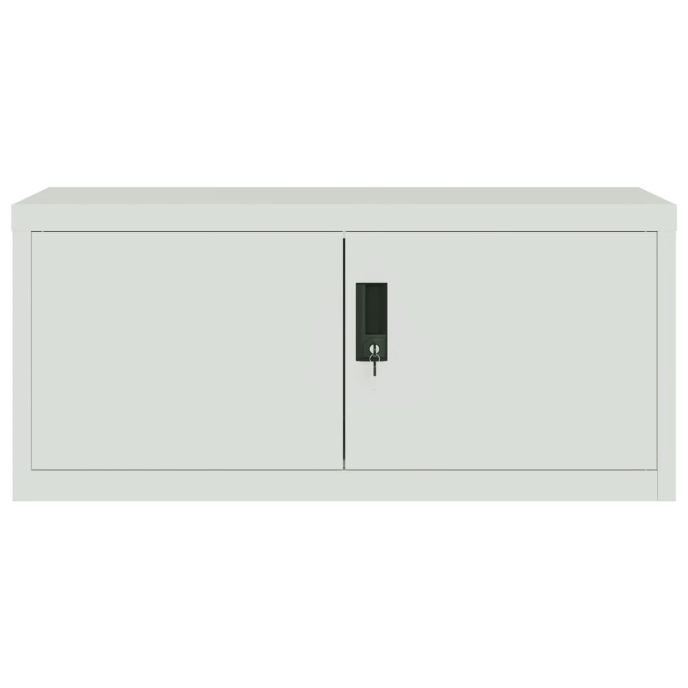 File Cabinet Light Gray 35.4&quot;X15.7&quot;X70.9&quot; Steel