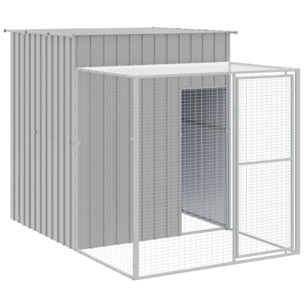 Chicken Cage With Run Galvanized Steel