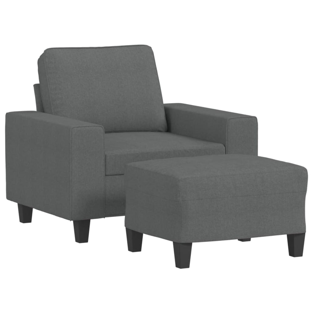 Sofa Chair With Footstool 23.6&quot; Fabric