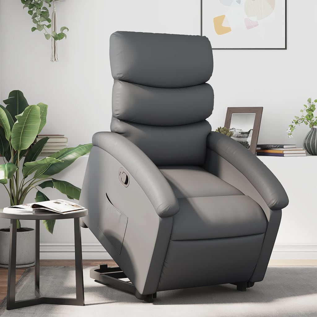 Stand Up Recliner Chair Faux Leather