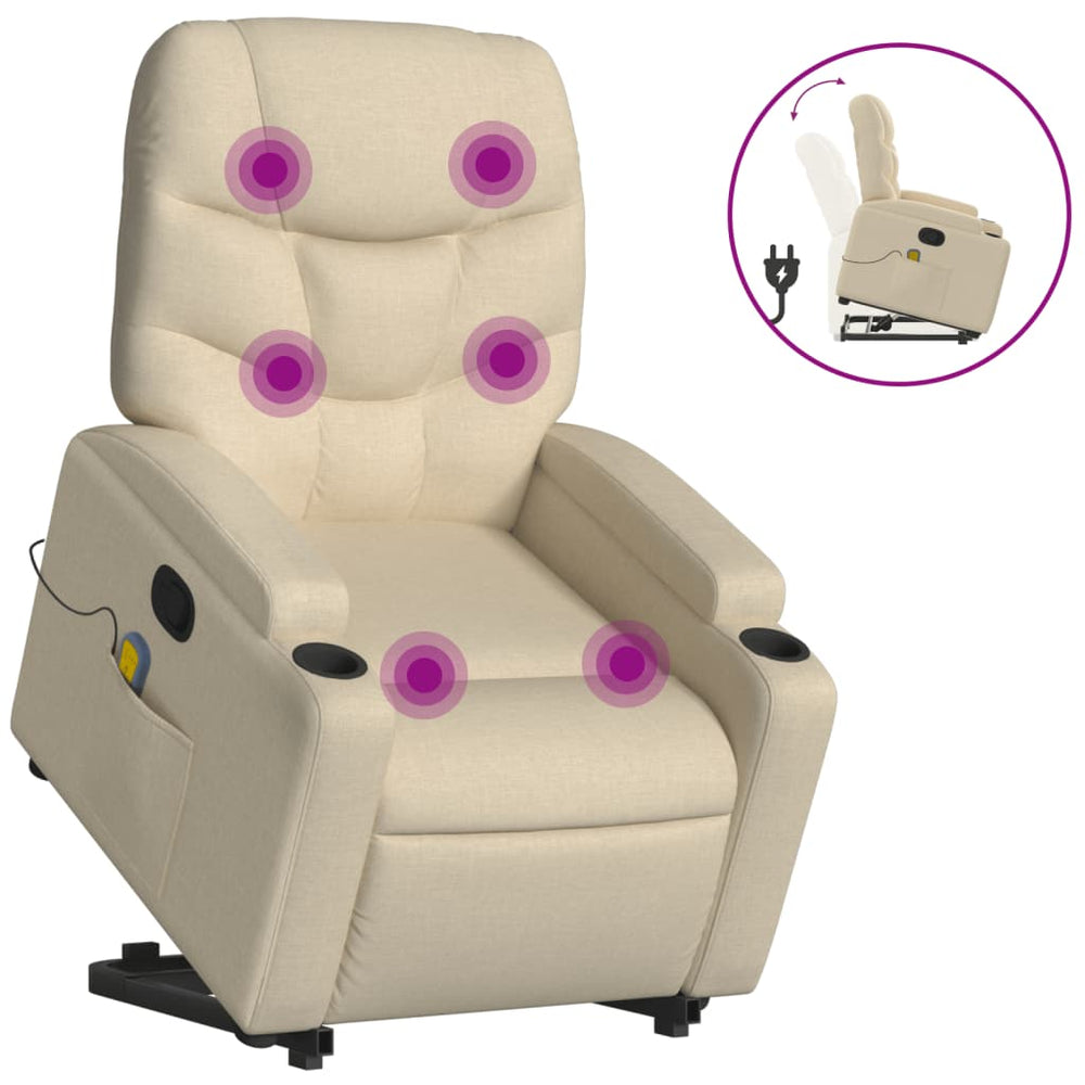 Stand Up Massage Recliner Chair Fabric
