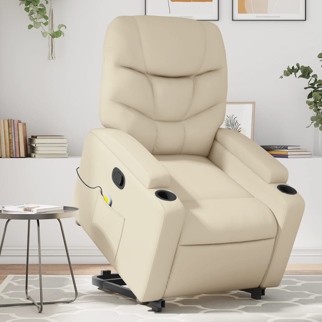 Stand Up Massage Recliner Chair Faux Leather