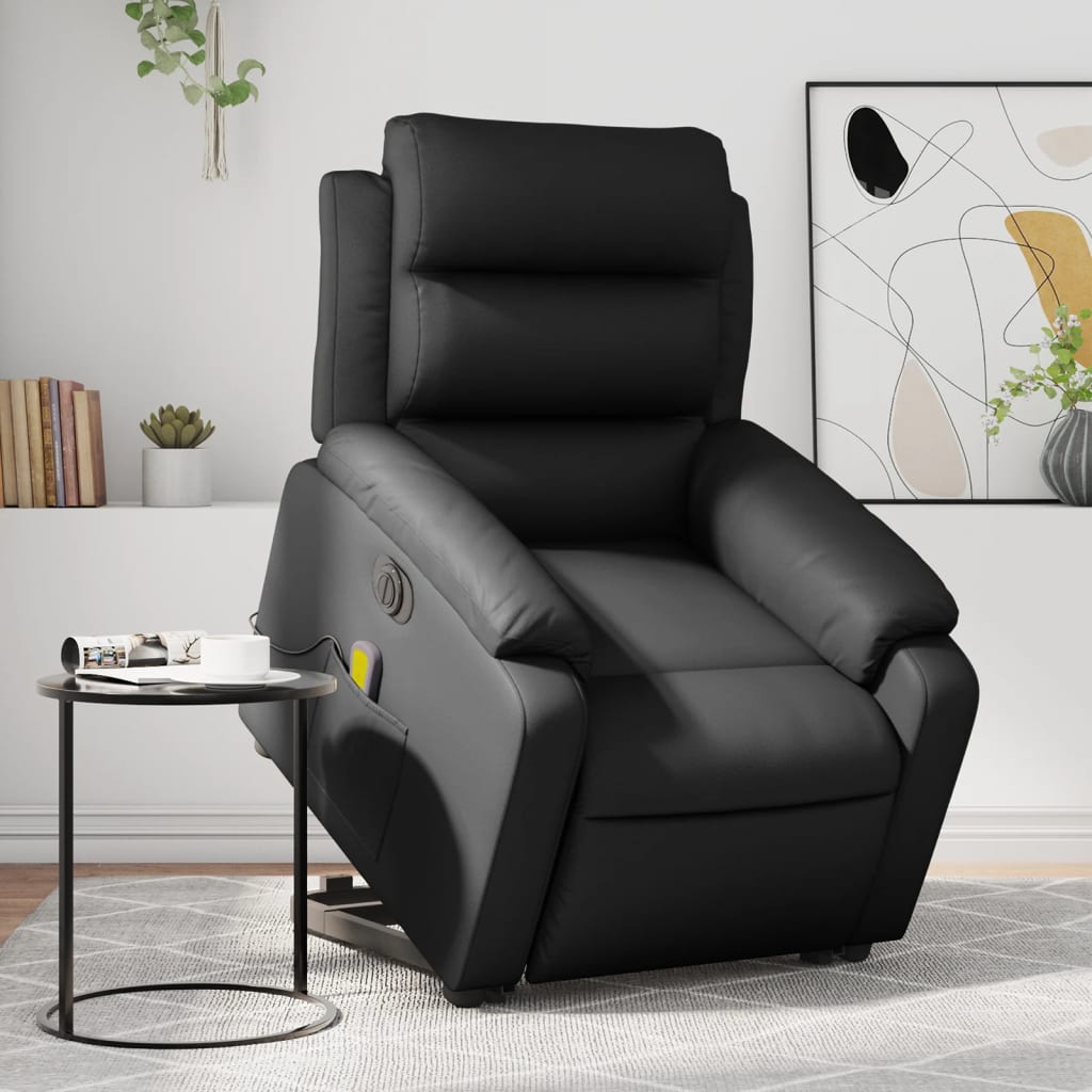 Electric Stand Up Massage Recliner Chair Faux Leather