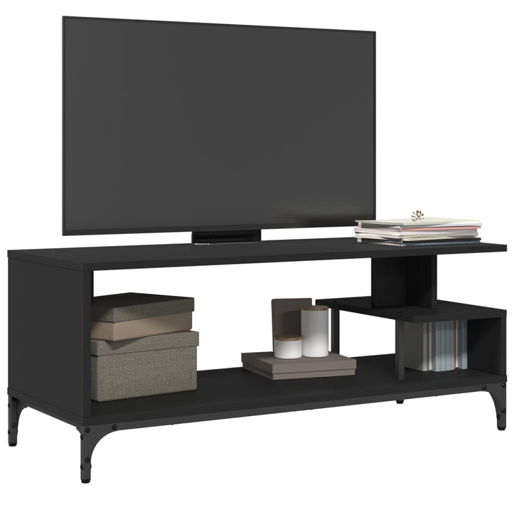 Tv Stand 40.2&quot;X5.7&quot;X6.&quot; Engineered Wood And Powder-Coated Steel
